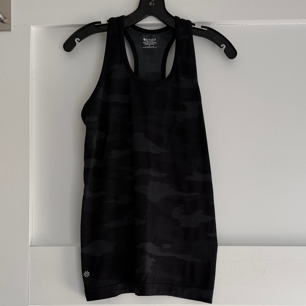 Athleta Women's Black Camo Racerback Tank